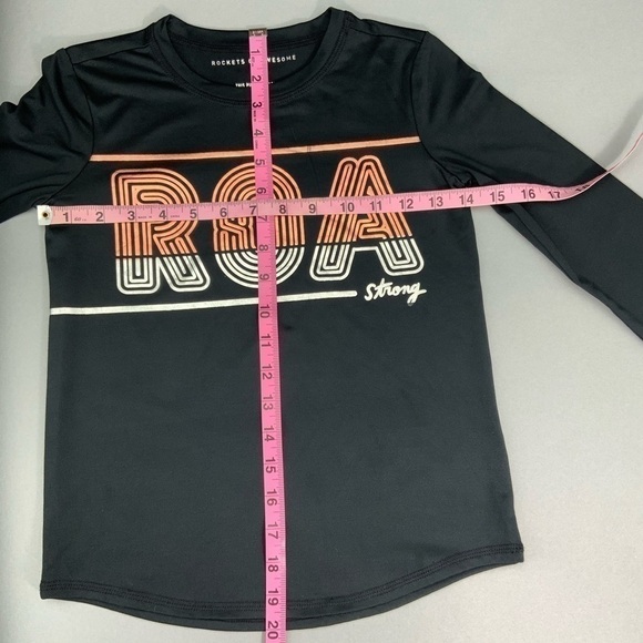 Rockets Of Awesome Girl’s Metallic Athletic Long Sleeve Shirt Size 7 - Picture 7 of 10